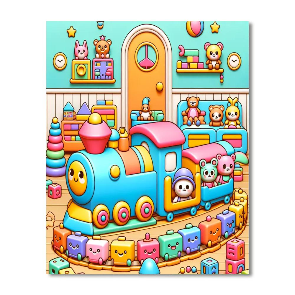 Fantasy Toy Land Painting Number Kit