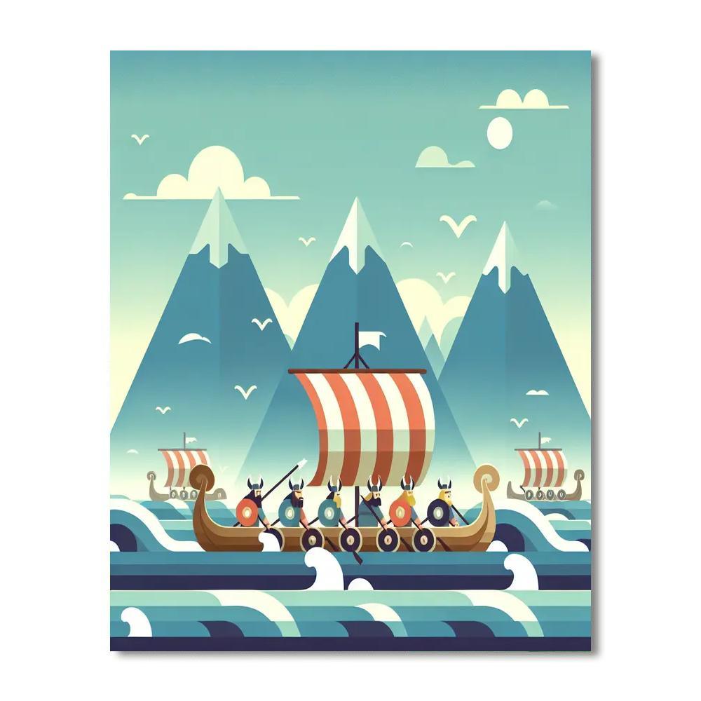 Epic Viking Voyage Paint By Number