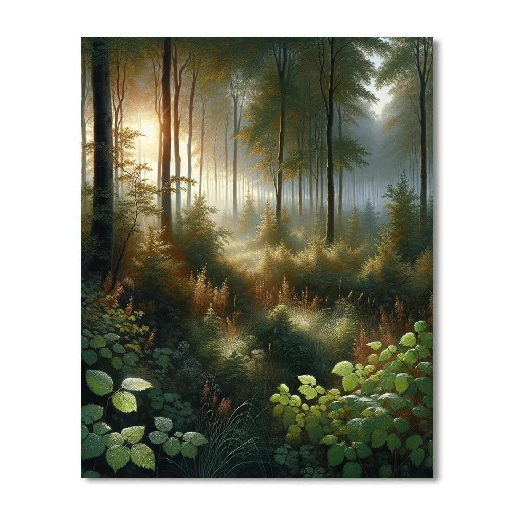 Dewy Morning Forest Paint By Numbers Kits