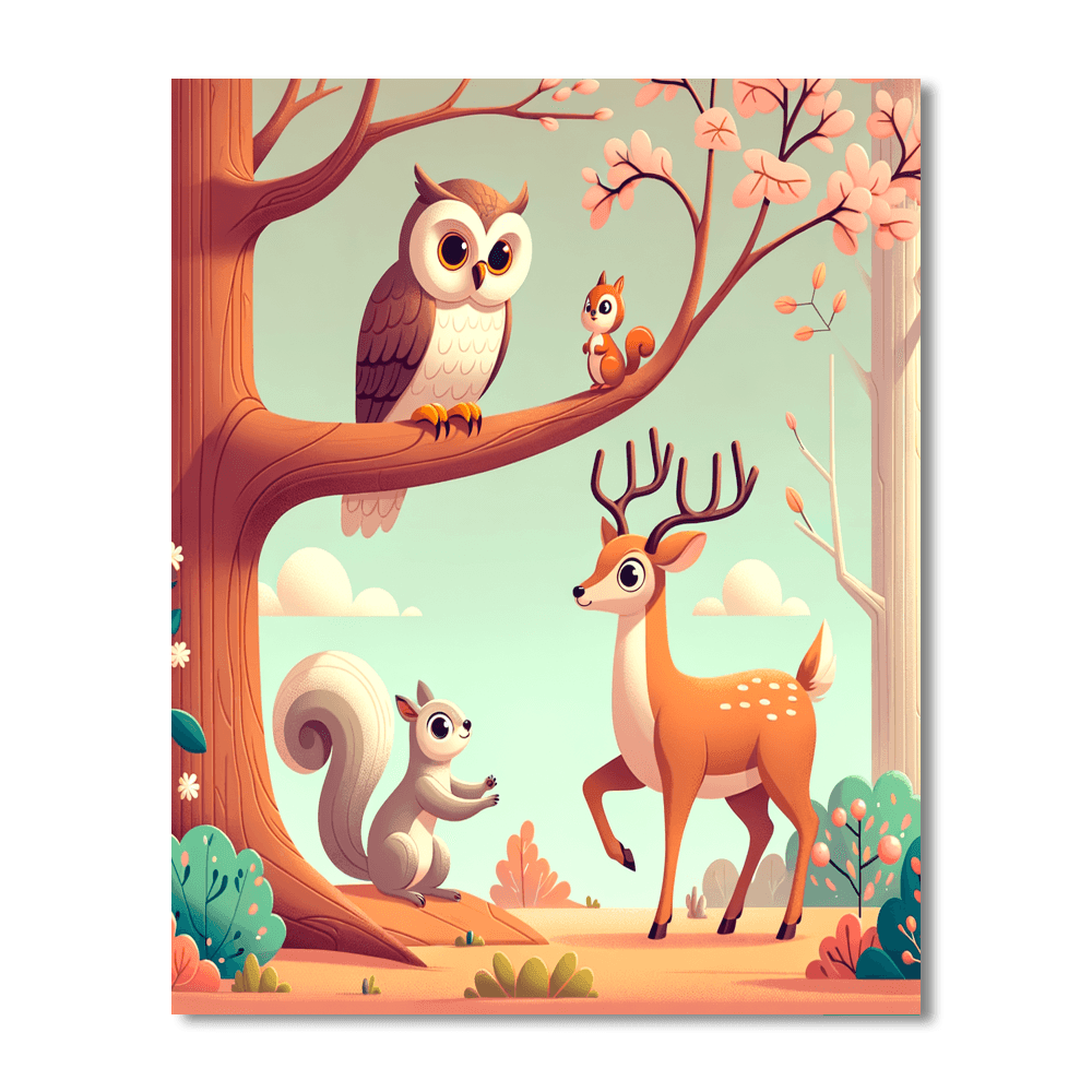 Fantastic Forest Friends Paint By Color