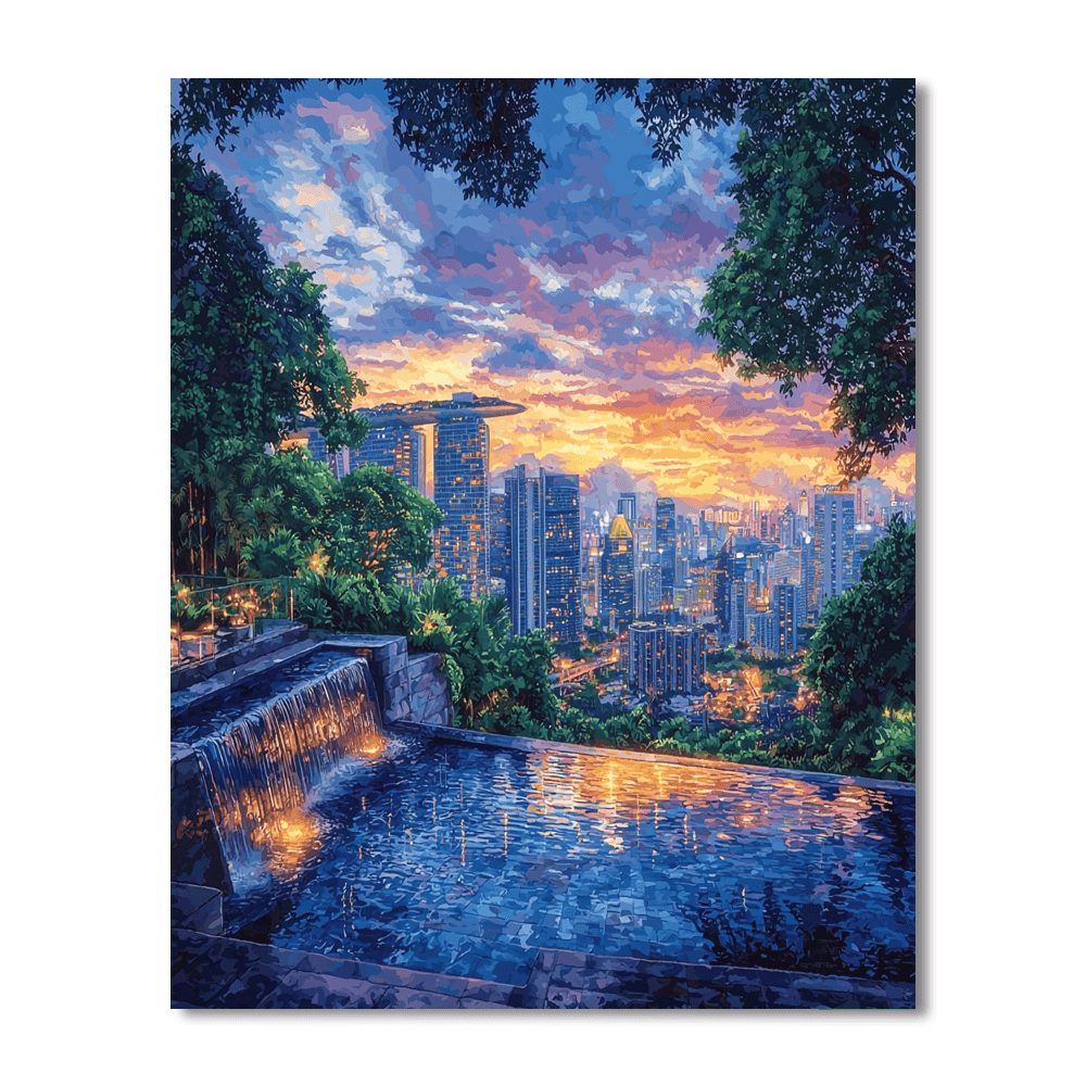 Marina Bay Sands Skypark Numbered Painting Kits
