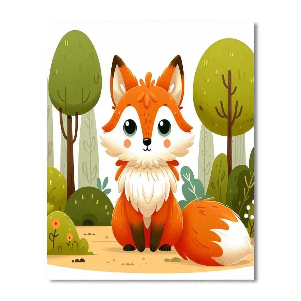 Enchanted Fox Numbered Painting Kits