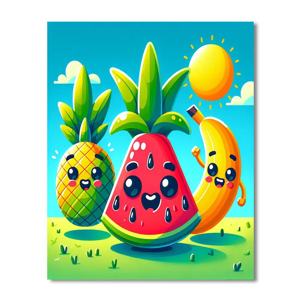 Gigantic Fruit Adventure Painting By Numbers Kit