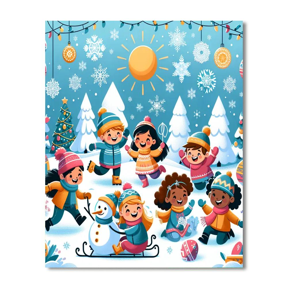 Magical Winter Escape Paint By Numbers