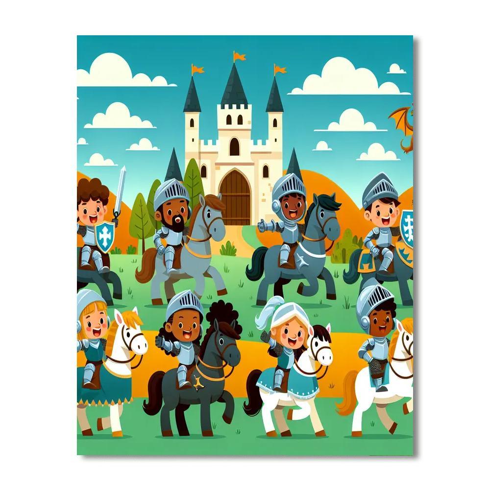 Knights' Quest Numbered Painting Kits