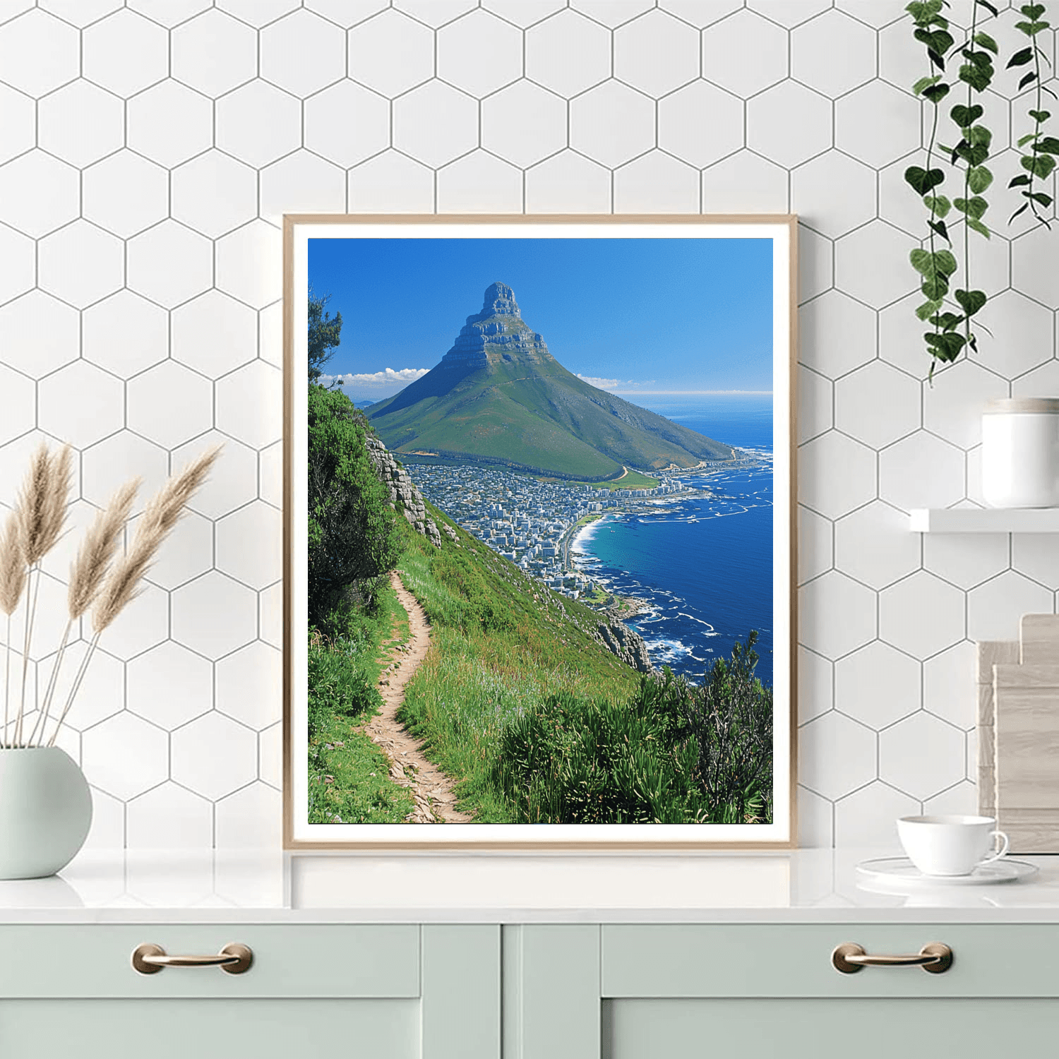 Table Mountain - Cape Town Paint By Numbers Art