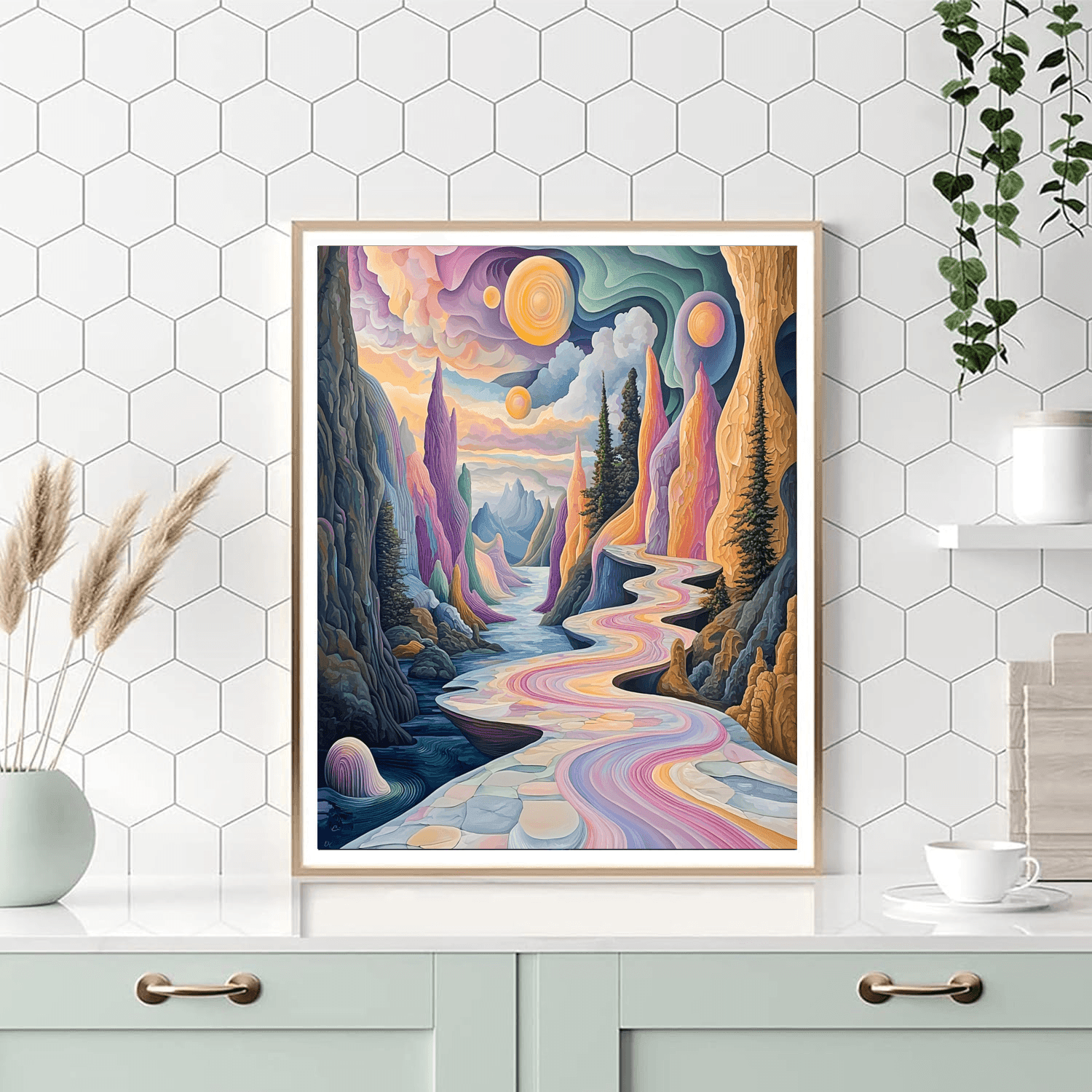 Salvador Dali Inspired Time And Space  Paint By Numbers Kits