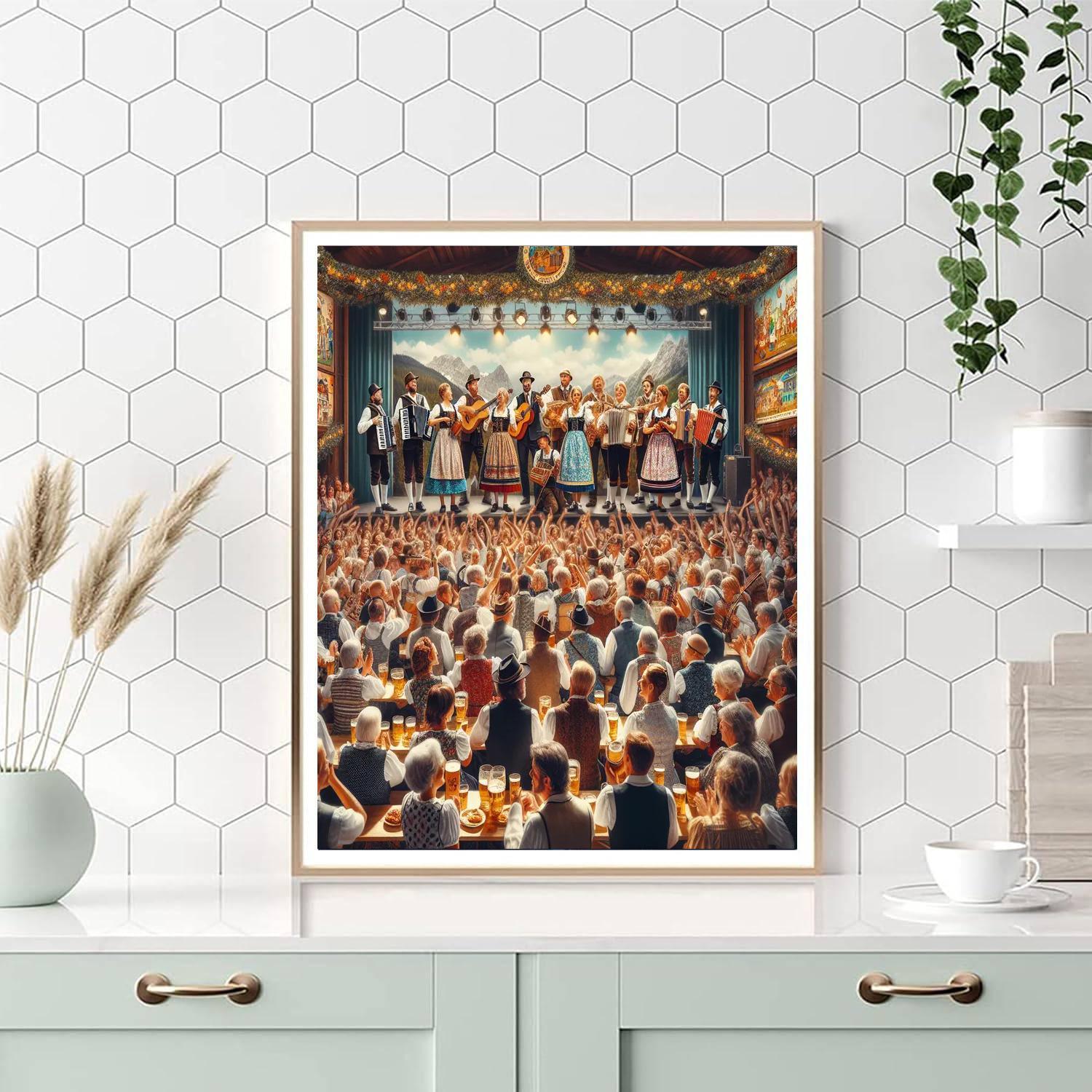 Folk Music Festival - Vienna, Austria Painting Number Kit