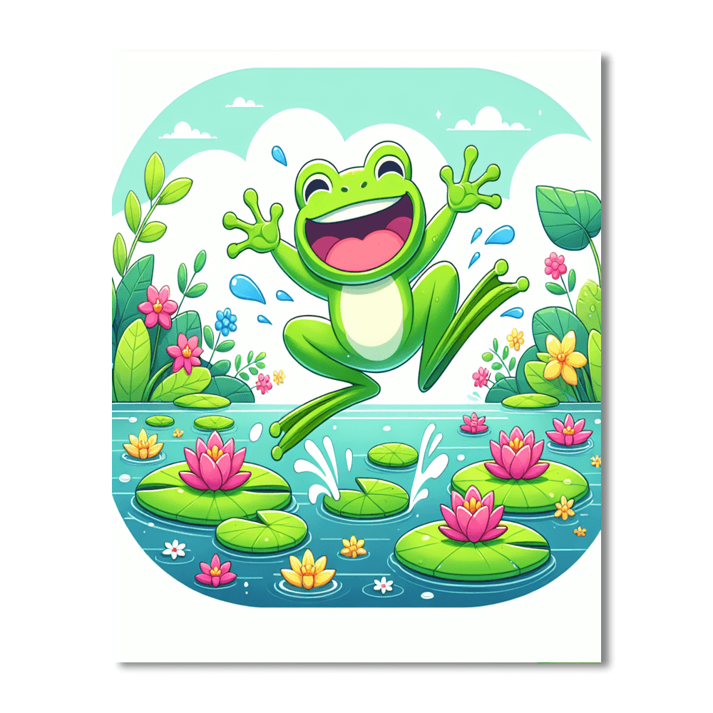 Happy Little Frog Paint By Number