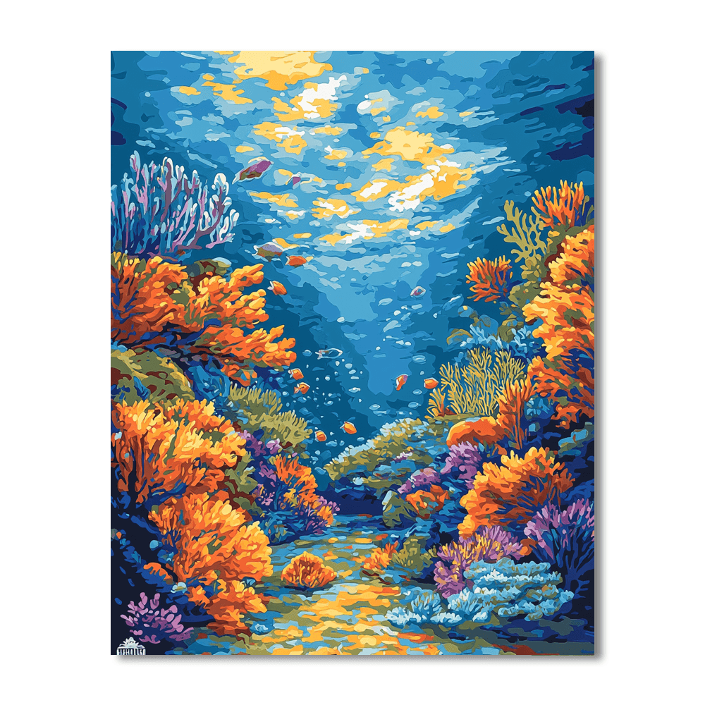 John James Audubon Inspired Breathtaking Coral Reefs  Paint By Numbers Kits