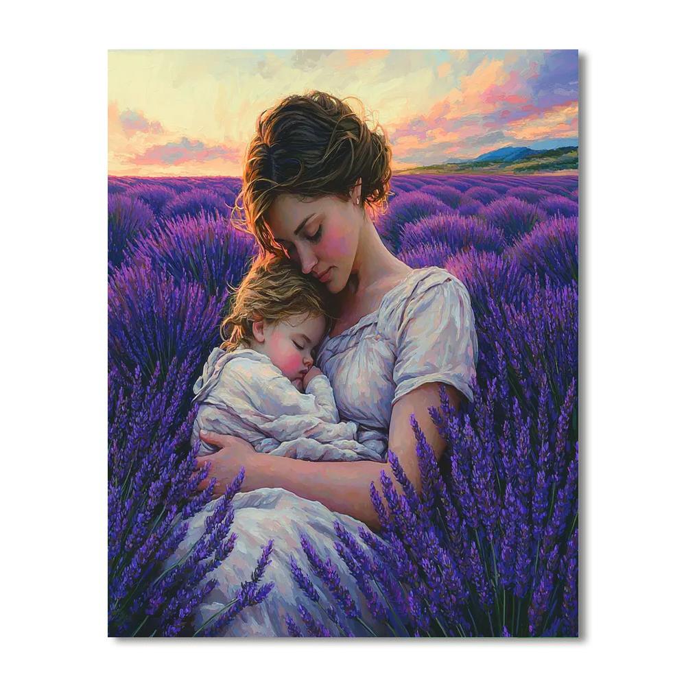 Lullabies In Lavender Fields Painting By Numbers Kit