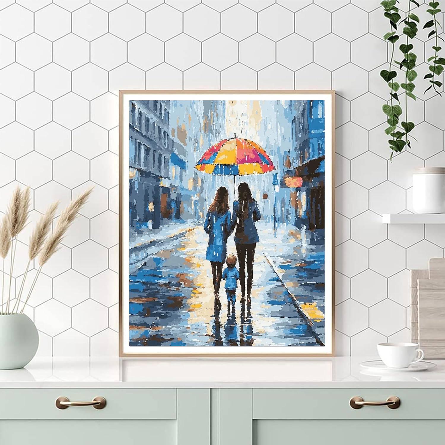Love In The Rain Paint By Numbers Kits