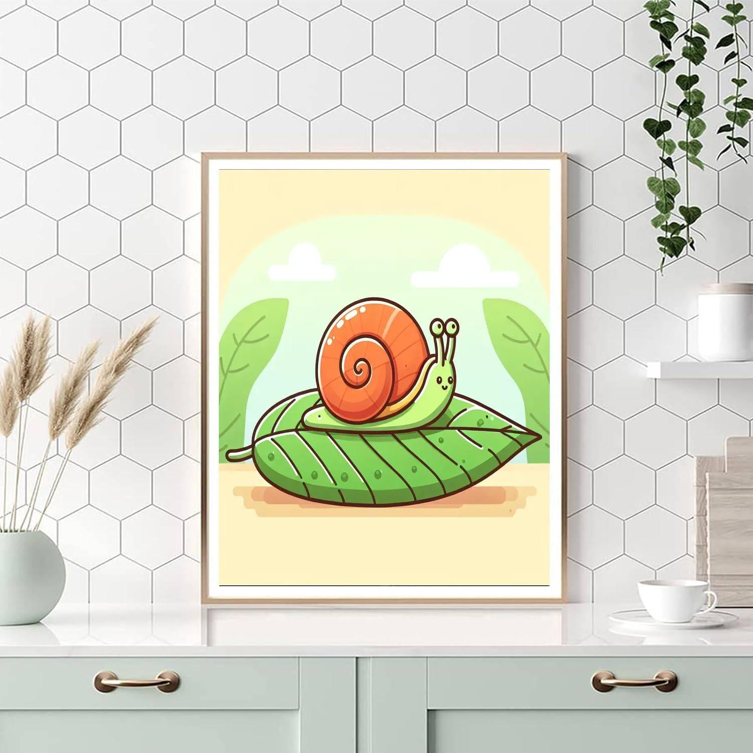 Snappy Snail Safari Number Painting