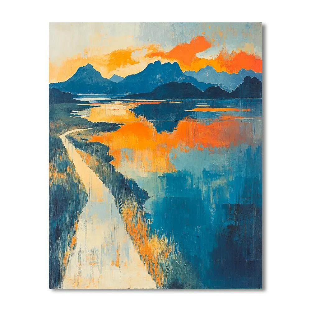 Paul Cézanne Inspired Surreal Horizons  Painting By Numbers Kit