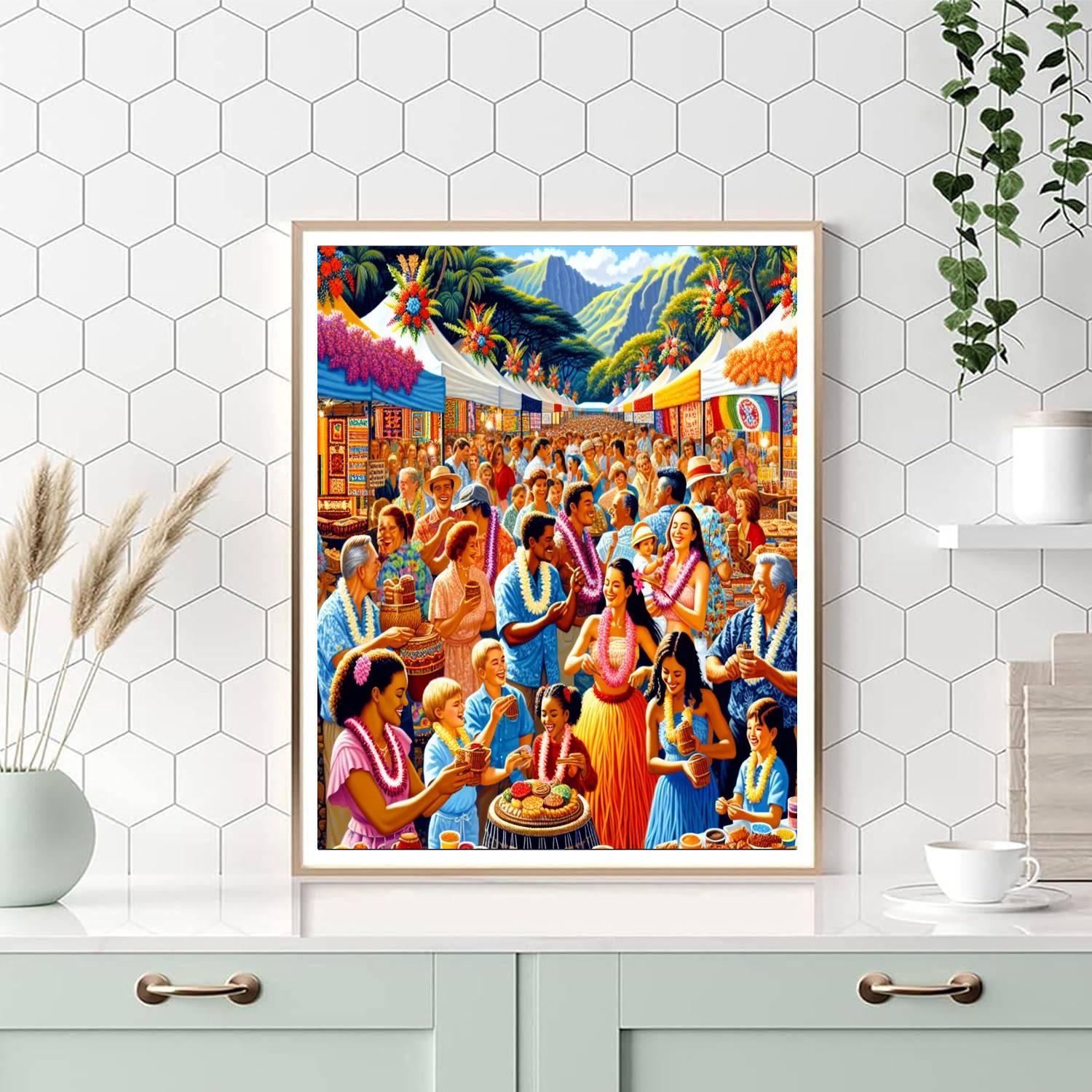 Pahoa's Lava Flow Festival DIY Paint By Numbers