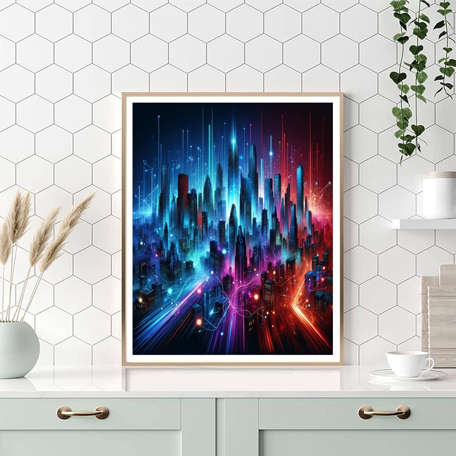 Urban Vibes Skyline Paint By Color