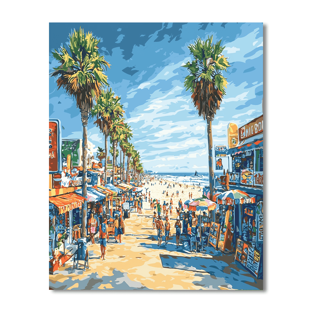 Venice Beach Boardwalk Numbered Painting Kits