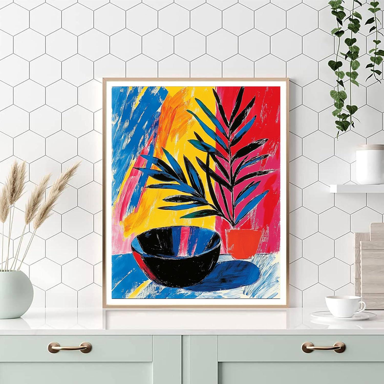 Matisse Inspired Dynamic Forms  Number Painting