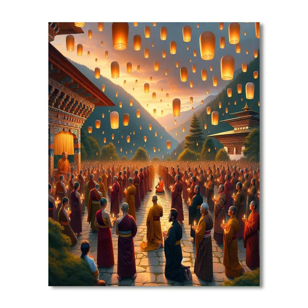 Wesak - Bhutan Numbered Painting Kits