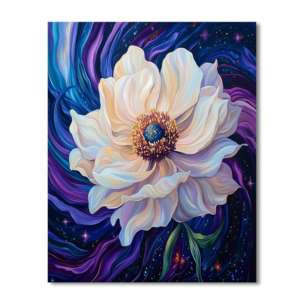 Georgia O'Keeffe Inspired Celestial Garden Bloom  Paint By Color