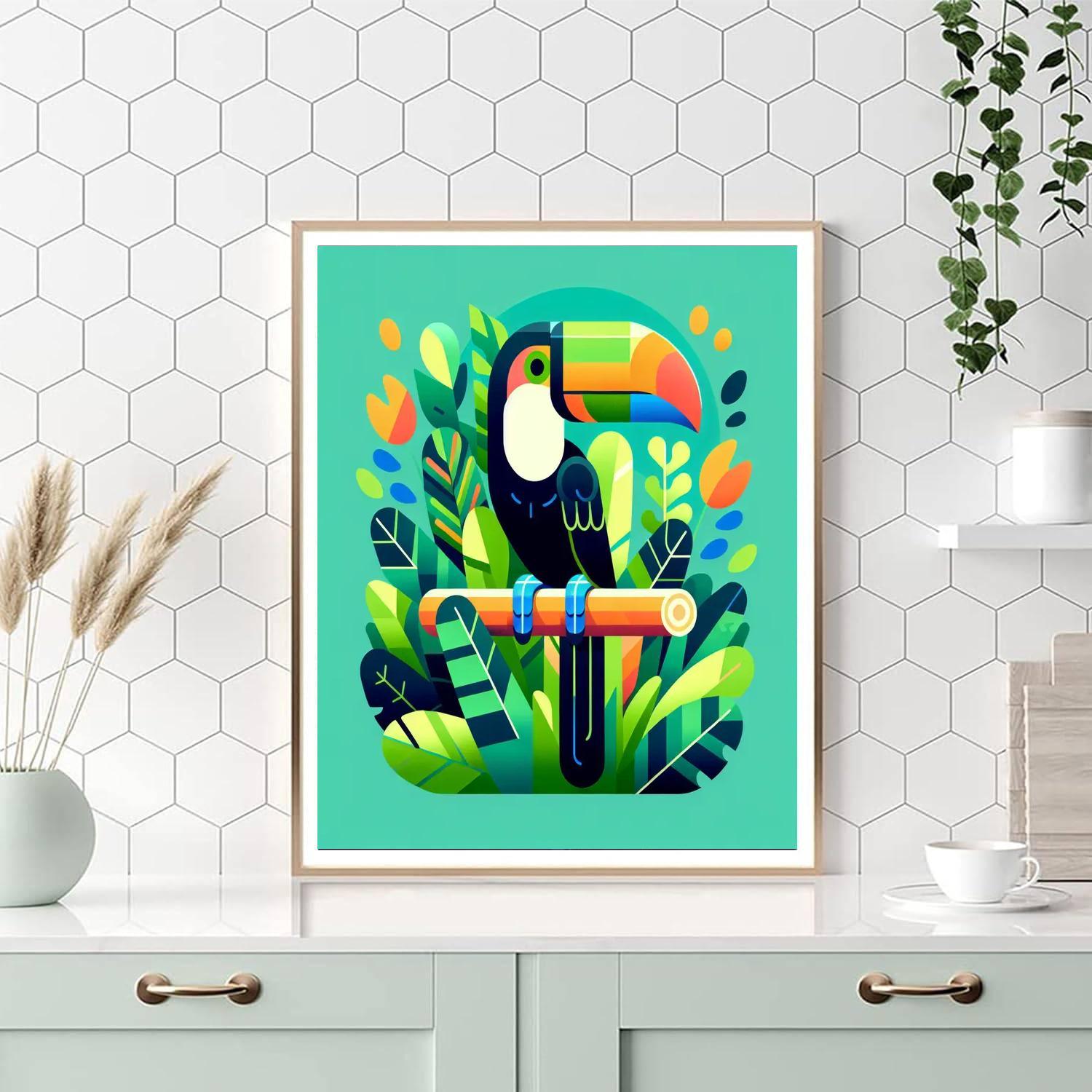 Tropical Toucan Expedition Paint By Color
