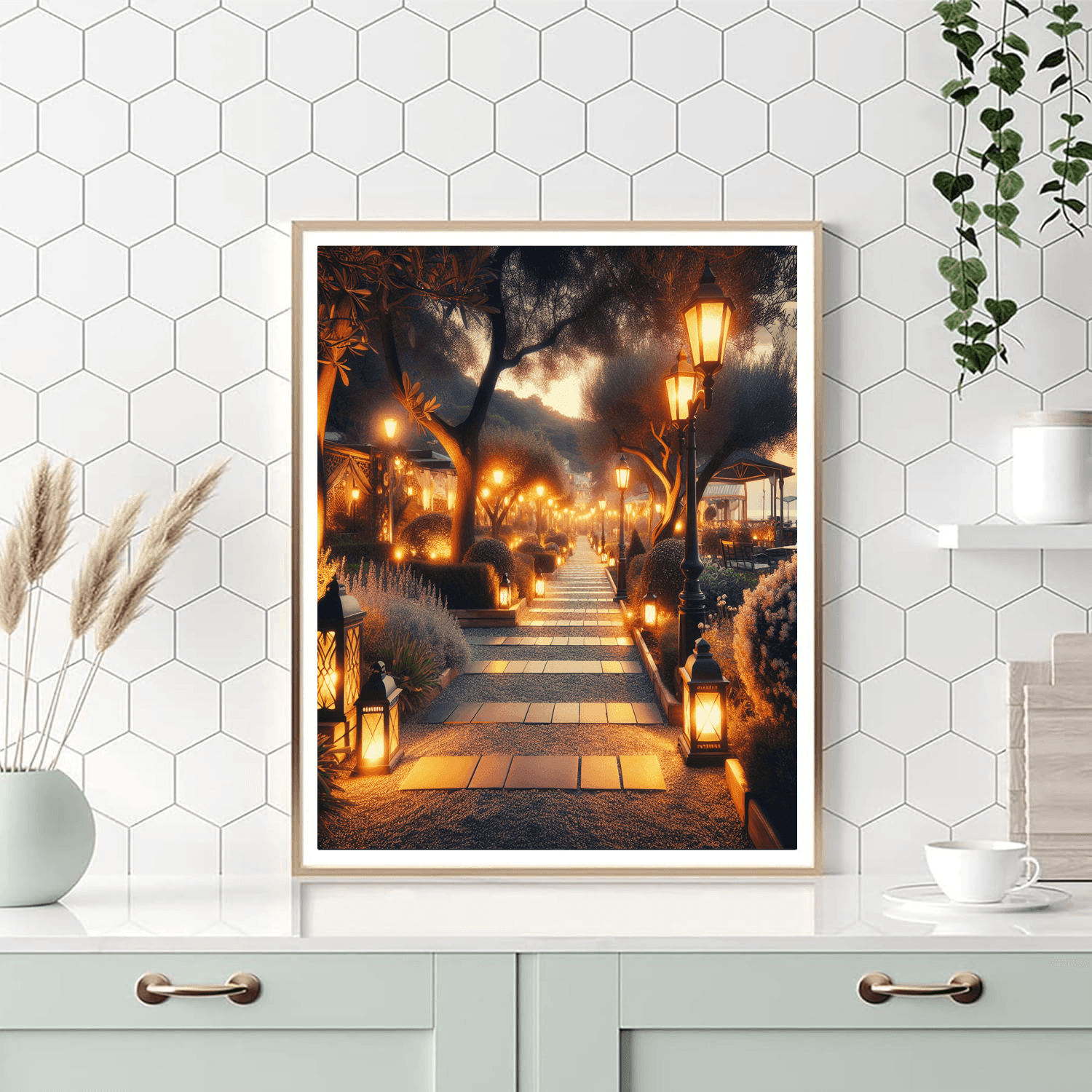 Radiant Evening Promenade Number Painting