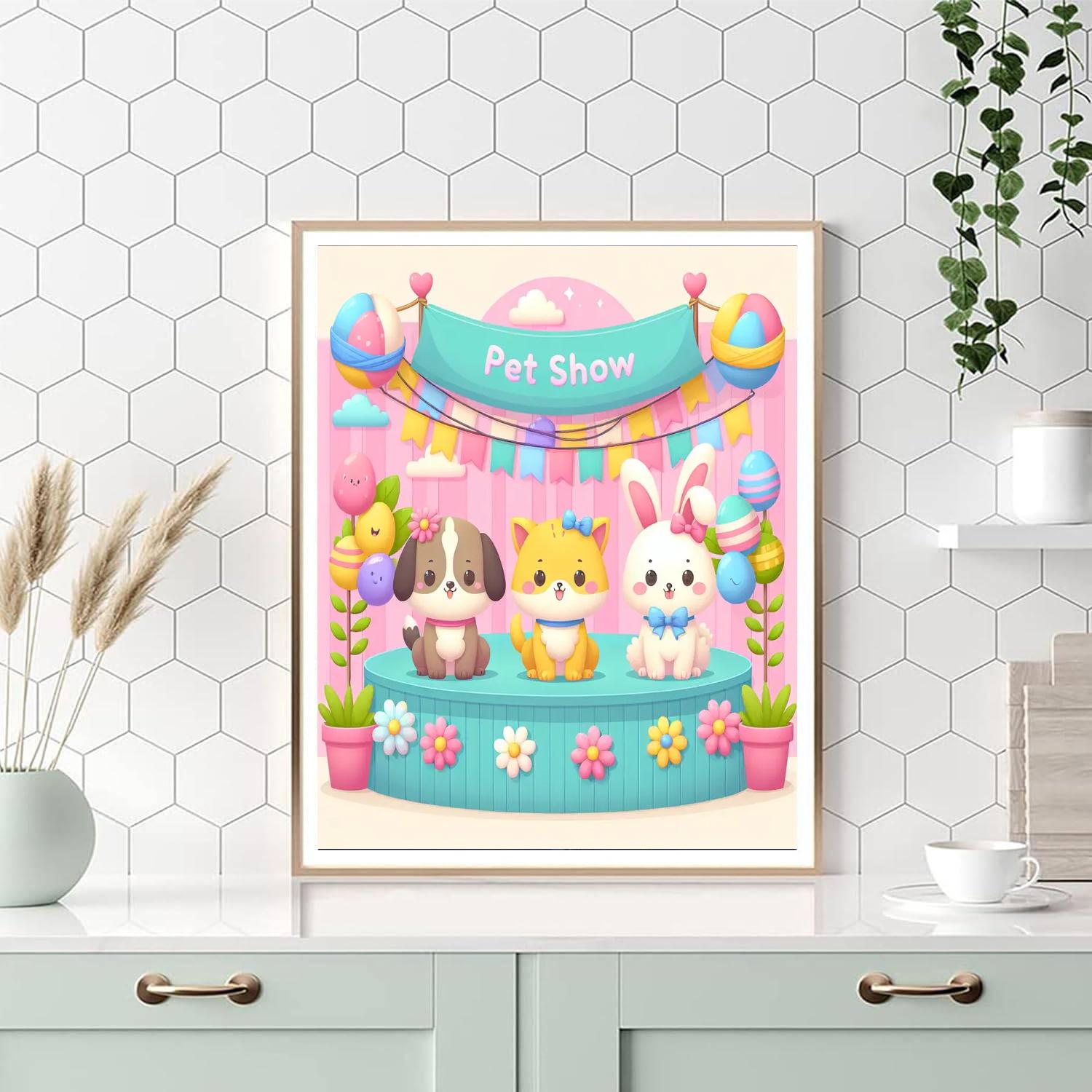 Fantasy Pet Show DIY Paint By Numbers