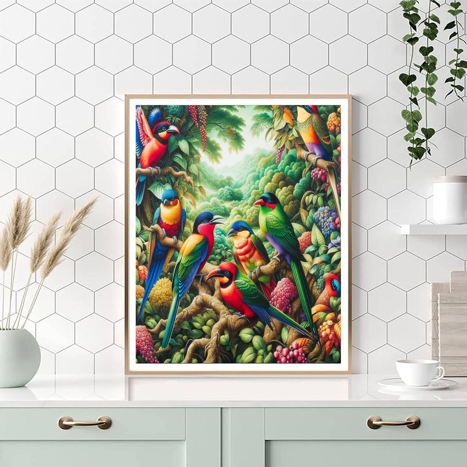 Exquisite Exotic Birds Paint By Number