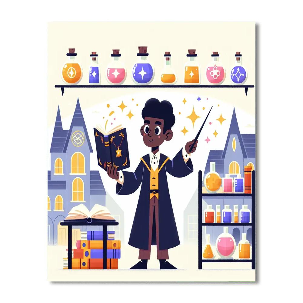 Wizard's School Painting Number Kit