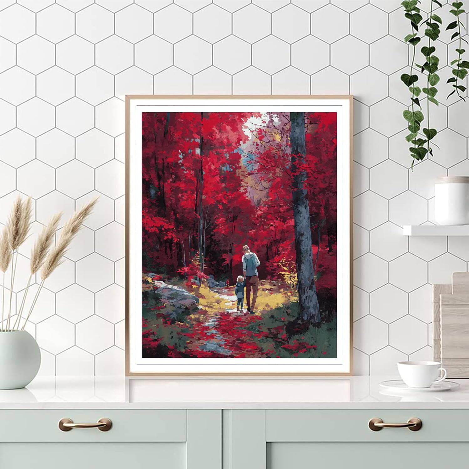 Crimson Memories Paint By Numbers Kits