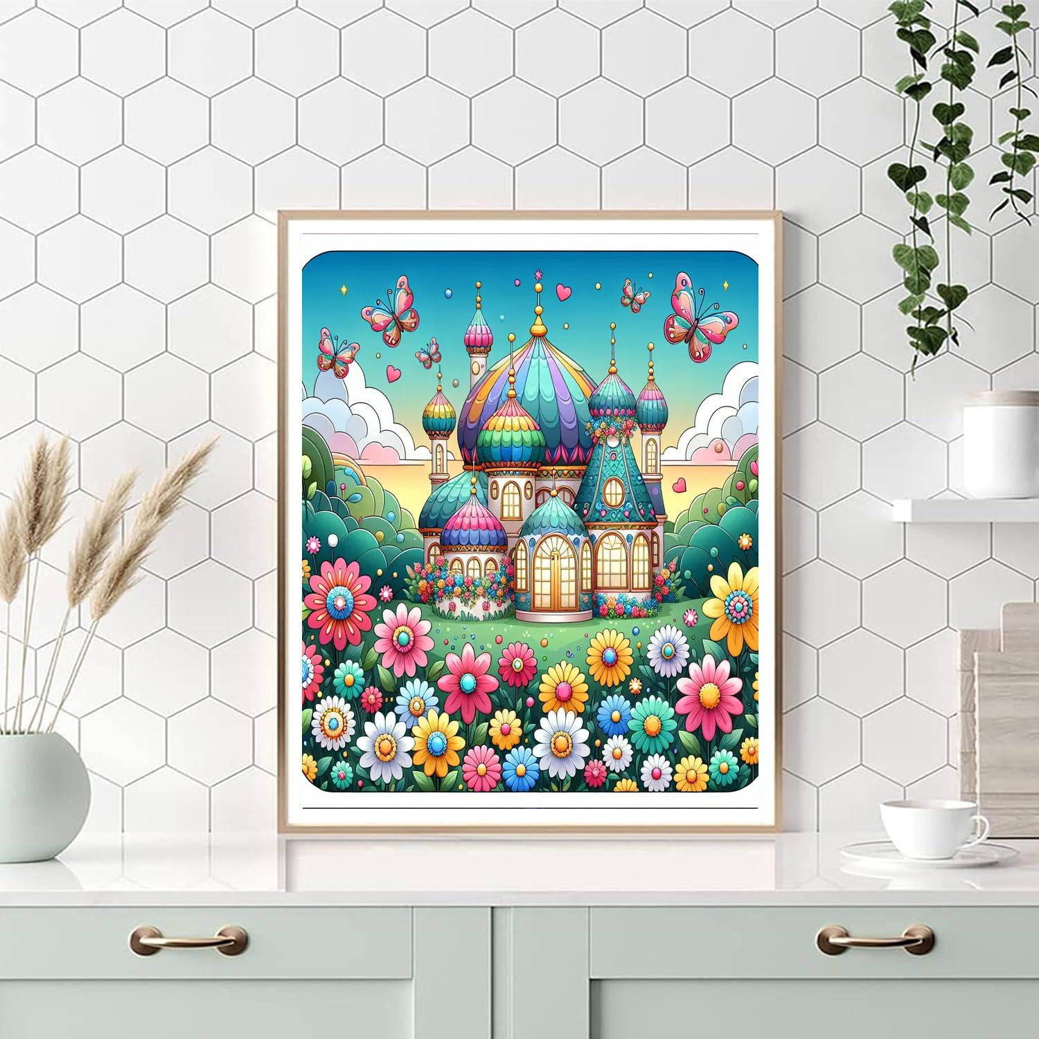 Whimsical Fairy House Numbered Painting Kits