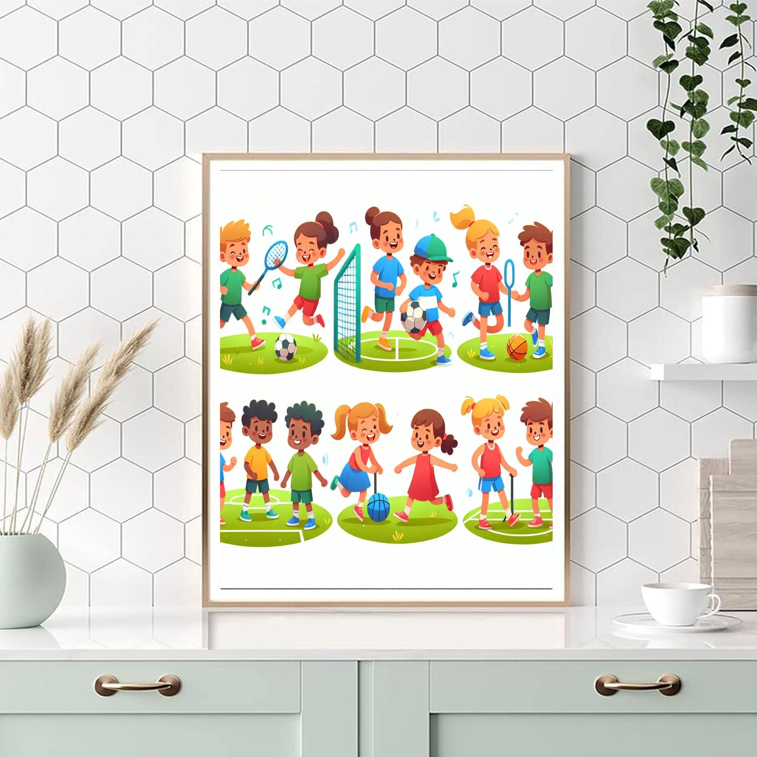 Sports Spectacular Number Painting