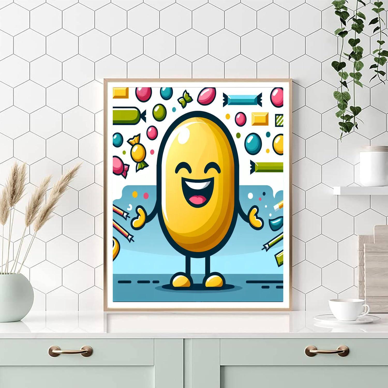 Jubilant Jellybean Paint By Numbers