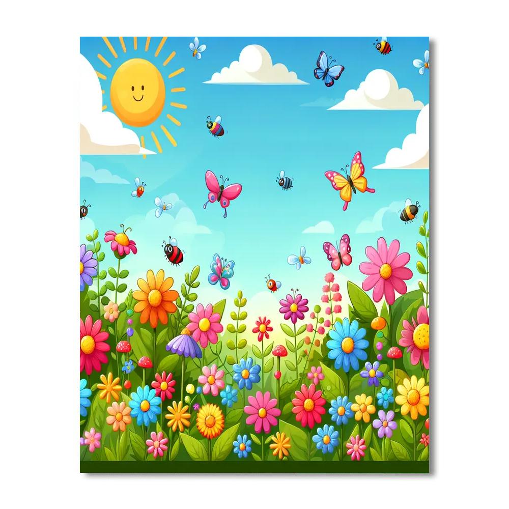 Cheery Garden Adventure Number Painting