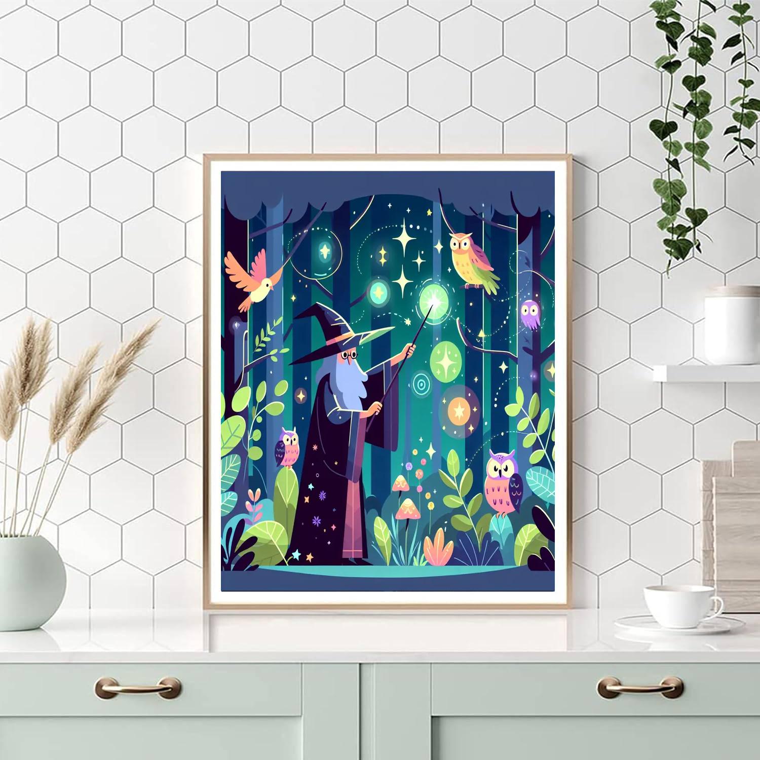 Mystical Wizarding World Painting Number Kit