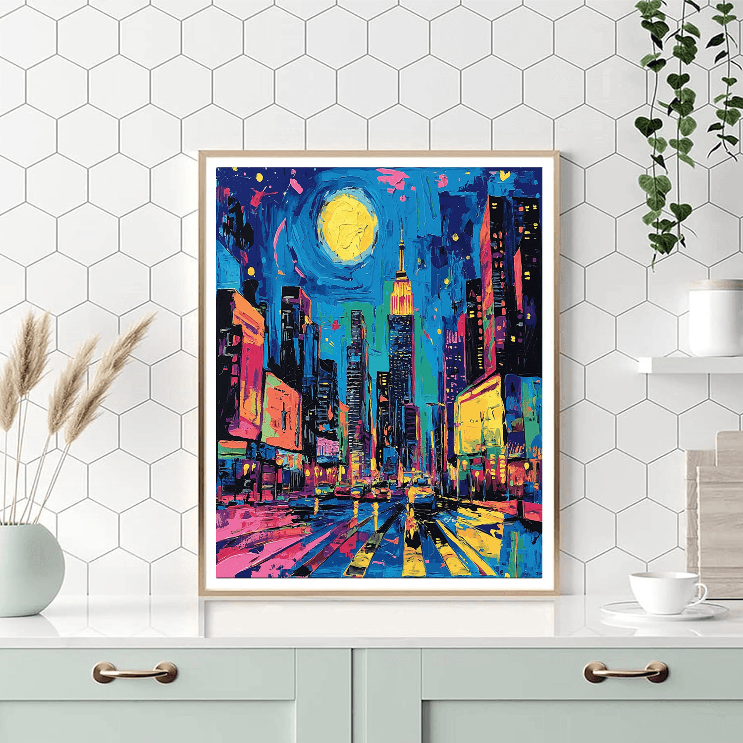 Jean-Michel Basquiat Inspired Urban Whirlwind  Paint By Numbers Art