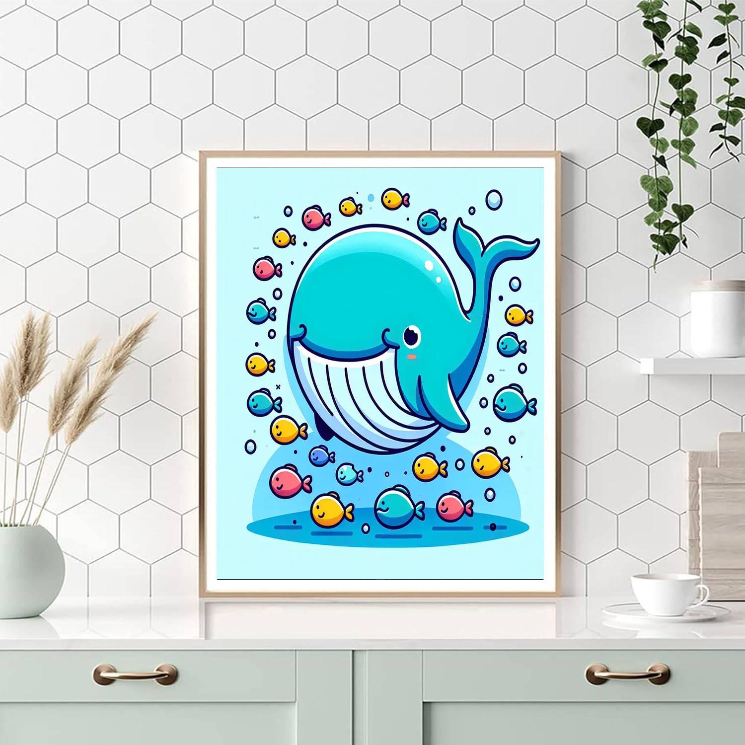 Whimsical Whale Tale Paint By Color