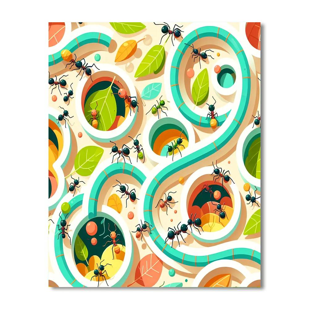 Amazing Ant Farm Number Painting