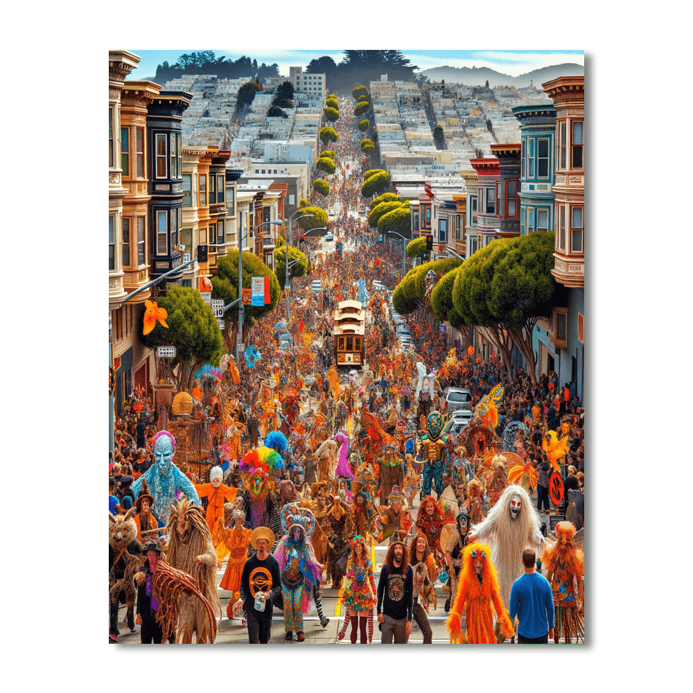 Bay To Breakers - San Francisco Paint By Color