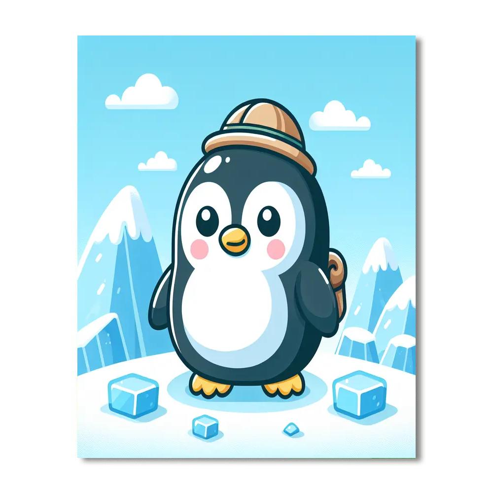 Explorer Penguin Adventure Paint By Number