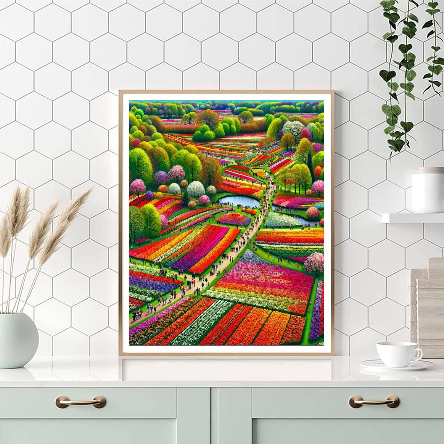 Keukenhof Tulip Festival - Lisse Paint By Numbers Art