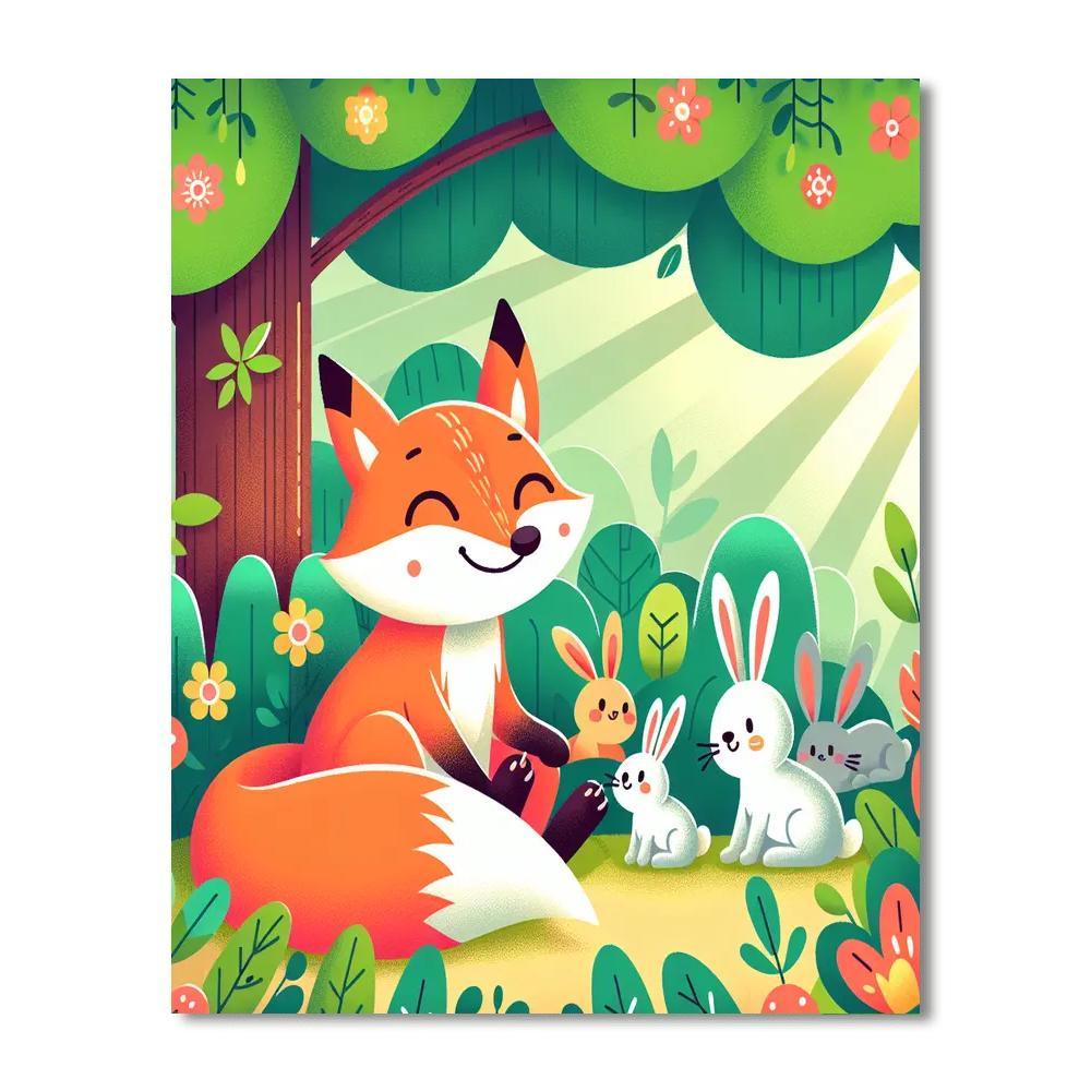 Charming Woodland Wonders Painting Number Kit