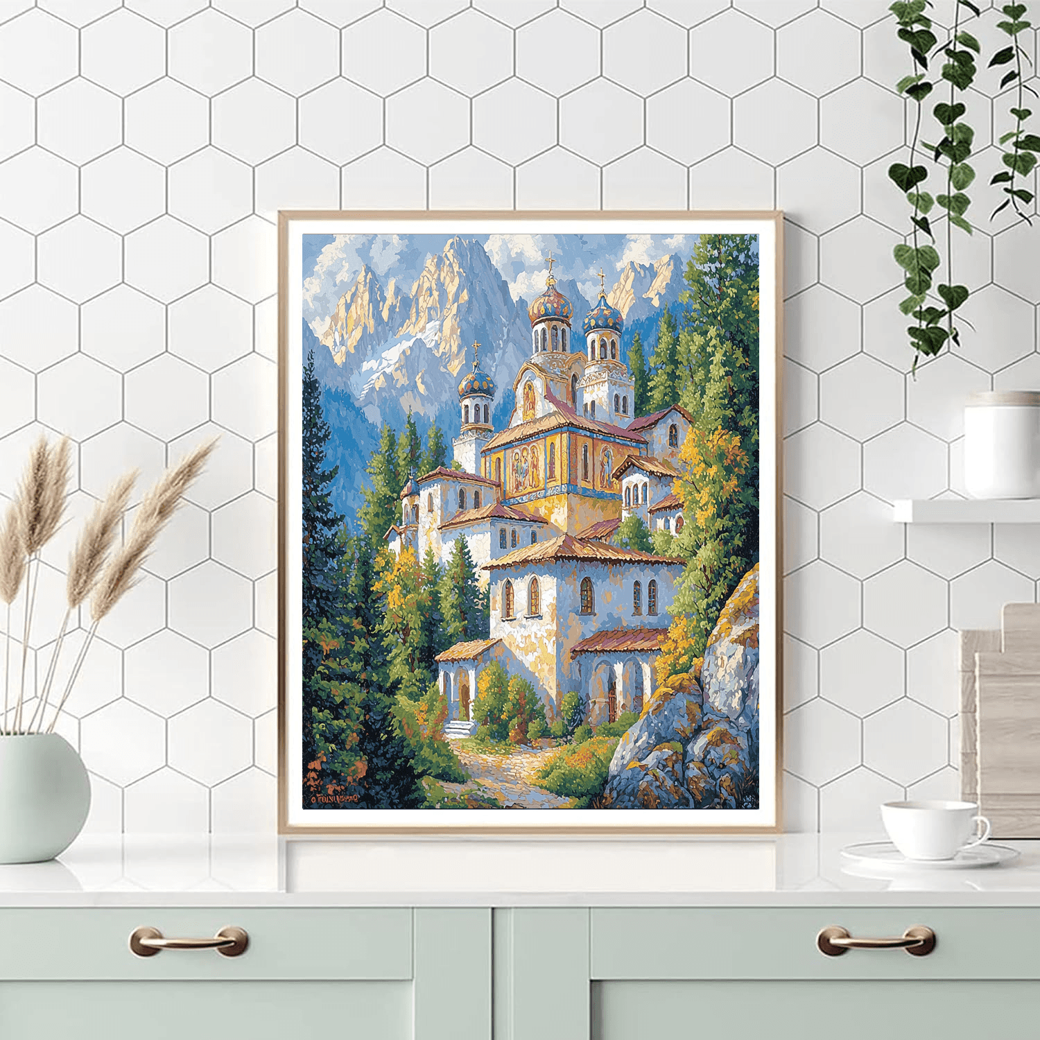 Rila Monastery DIY Paint By Numbers