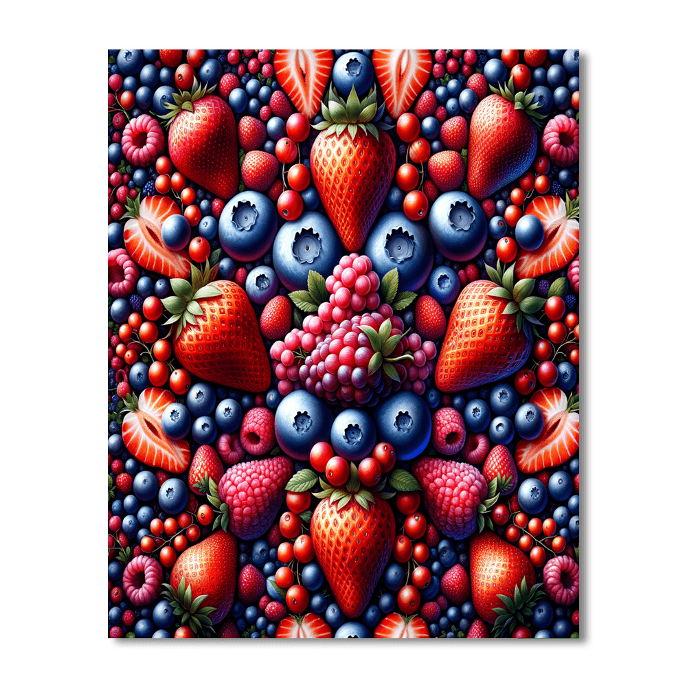 Summer Berry Delight Paint By Color