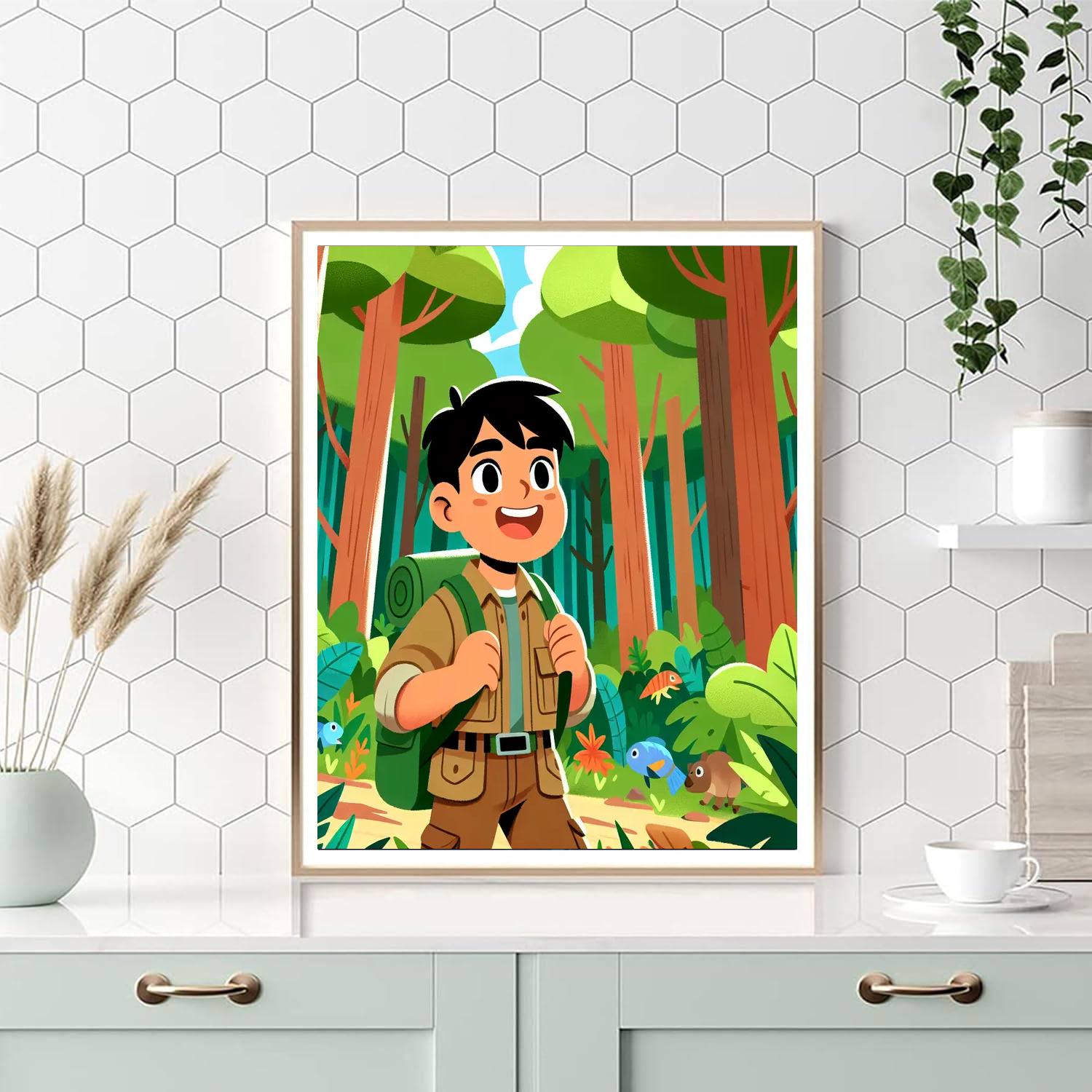 Forest Expedition Adventure Painting Number Kit