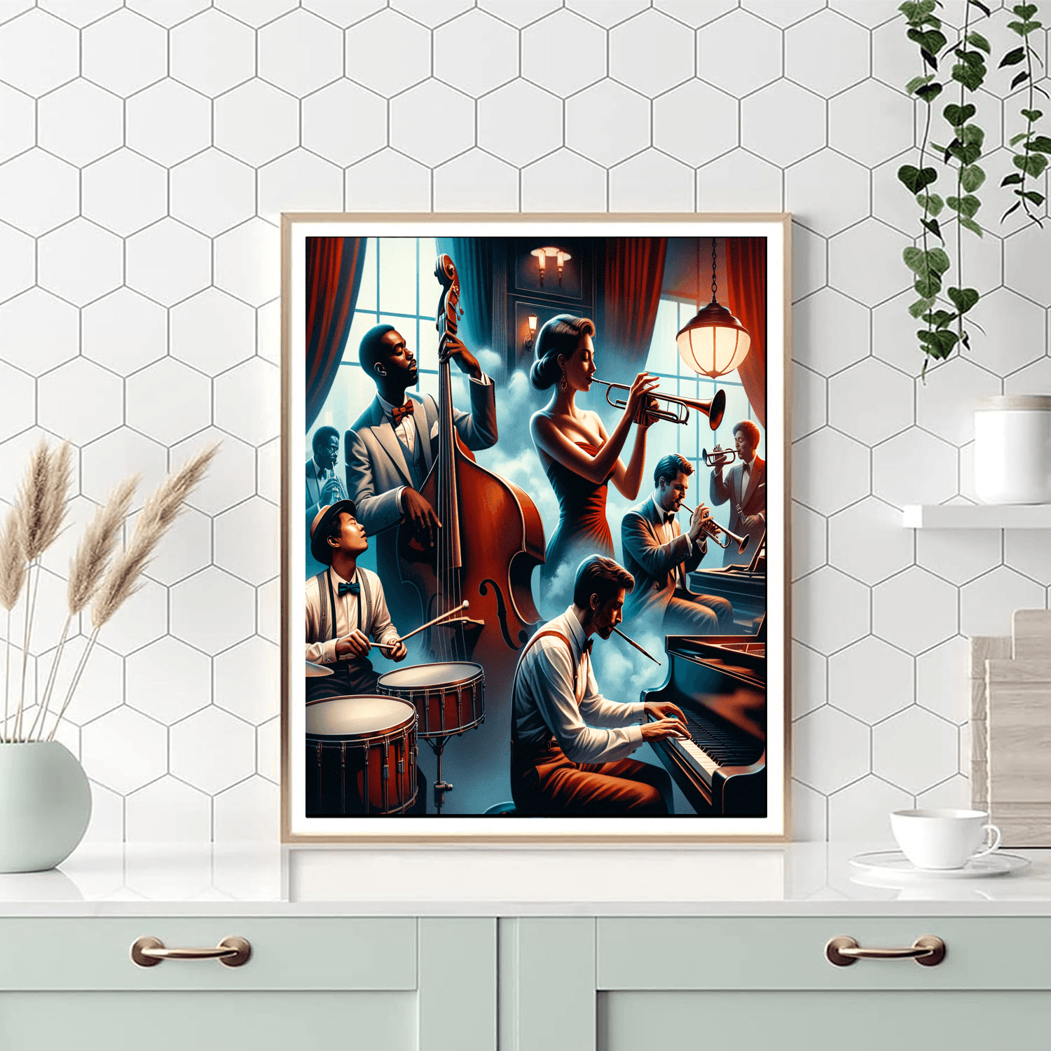 Vintage Jazz Night Paint By Color