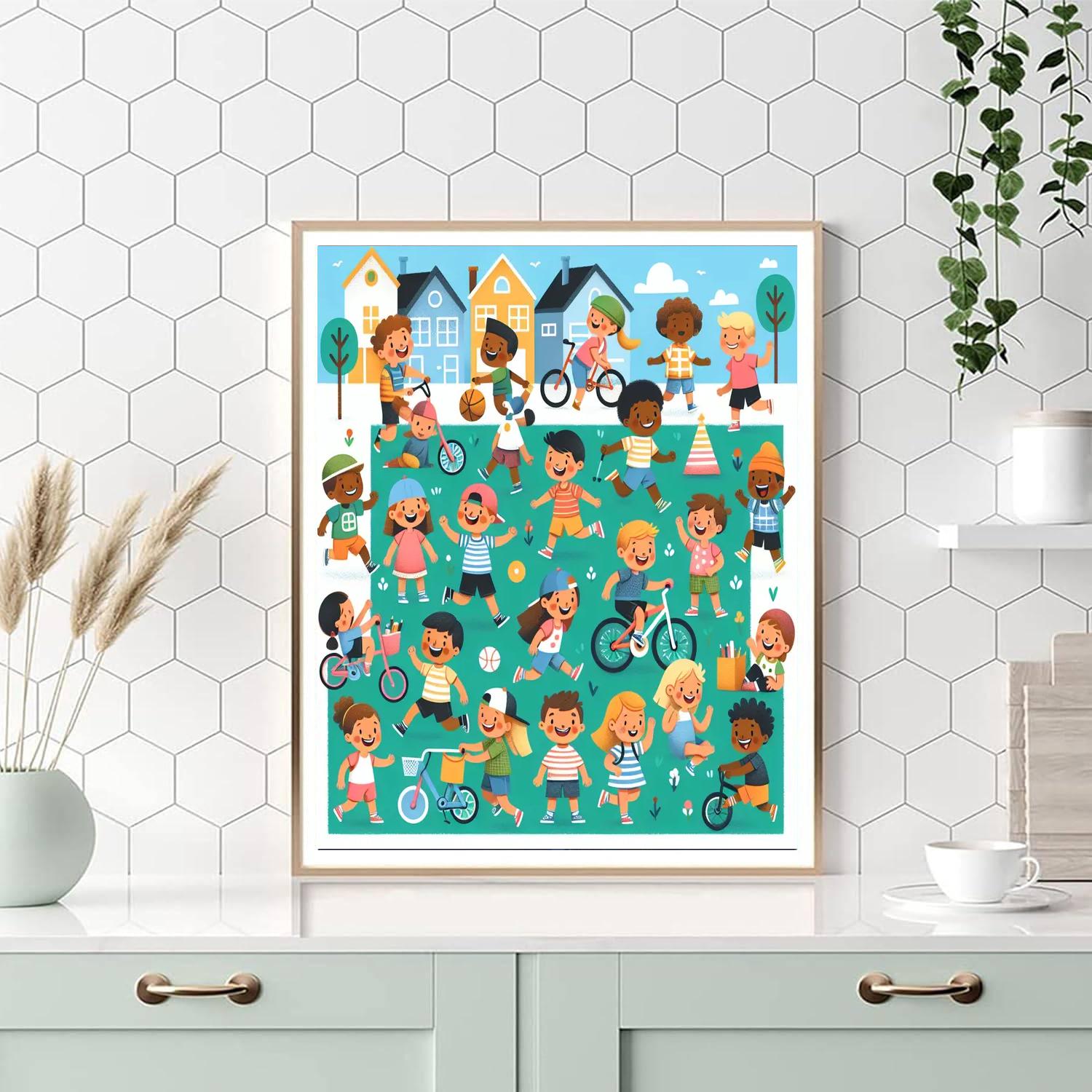 Happy Hometown Paint By Numbers Art
