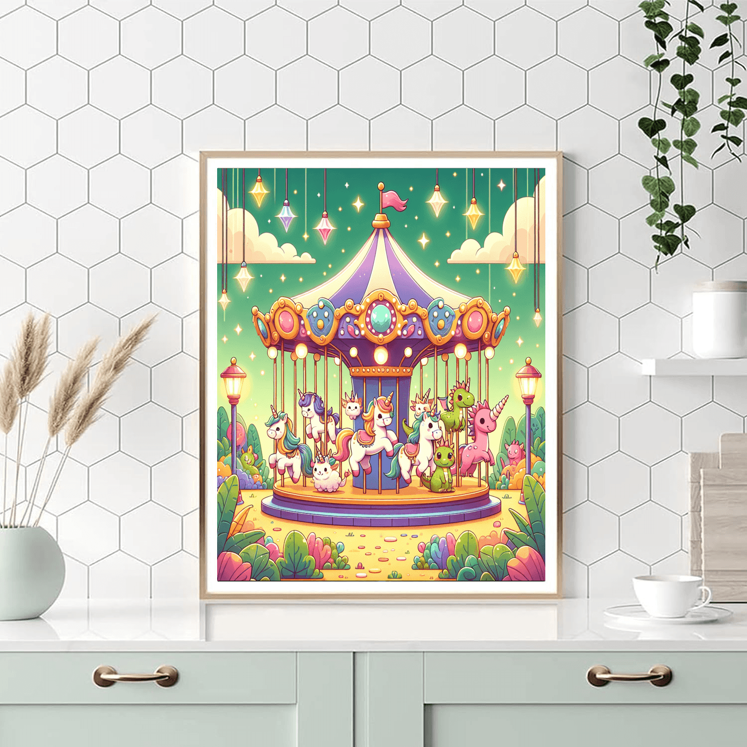 Enchanted Carousel Journey Paint By Color
