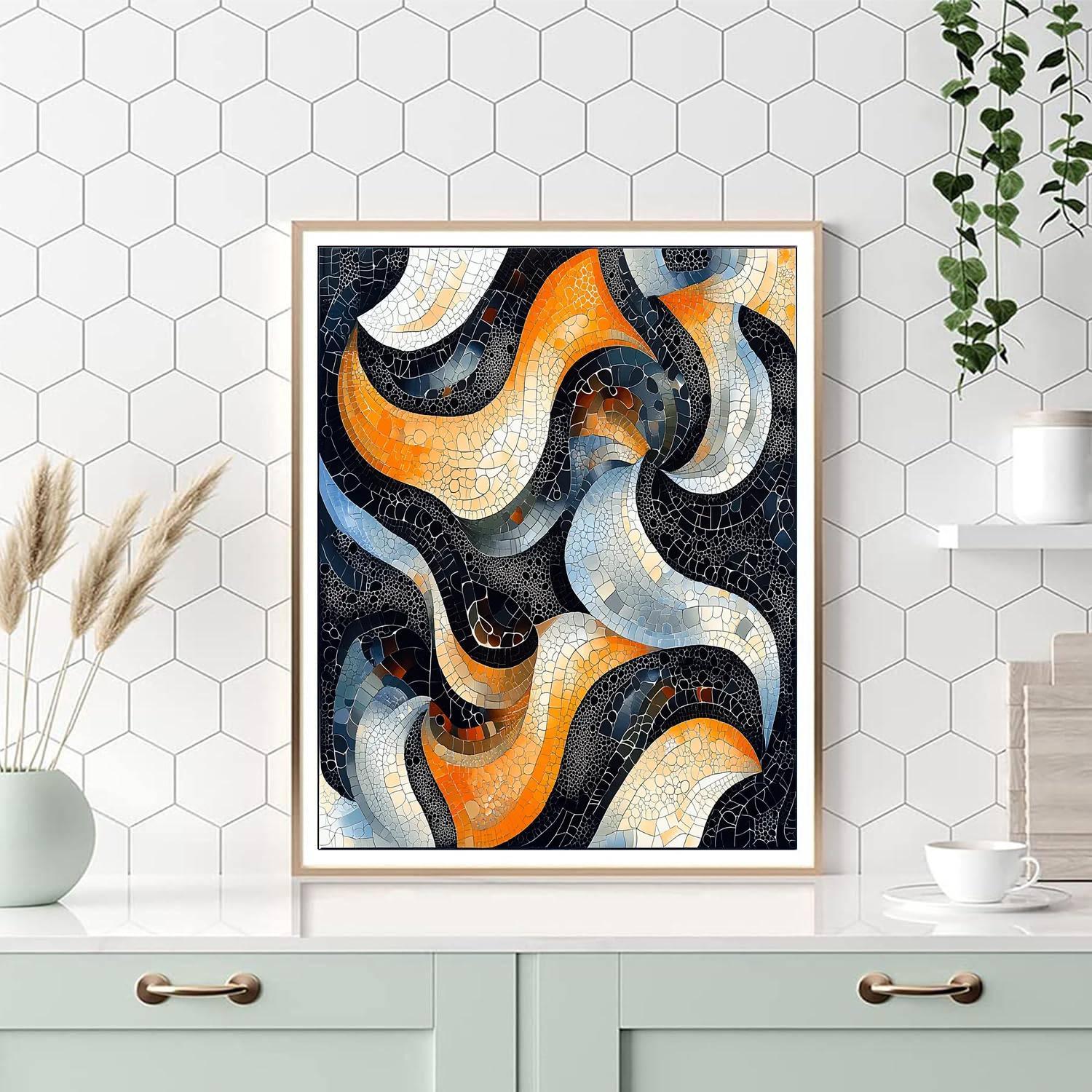 M.C. Escher Inspired Symphony Of Tessellations  Painting Number Kit