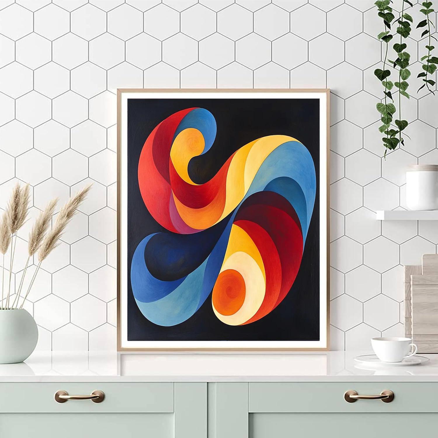 Joan Miró Inspired Cosmic Harmony Whirl  Paint By Number